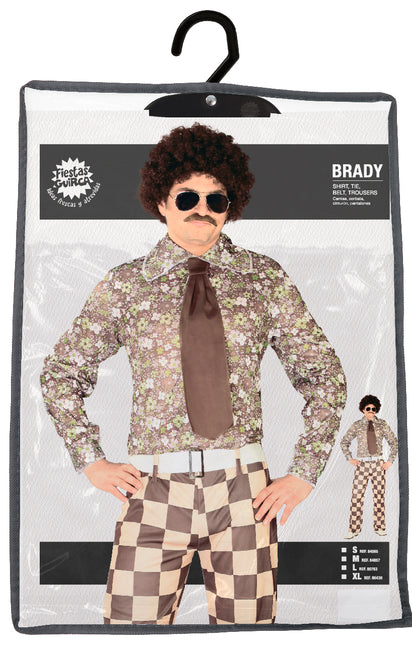 Costume Disco 70S Homme brun