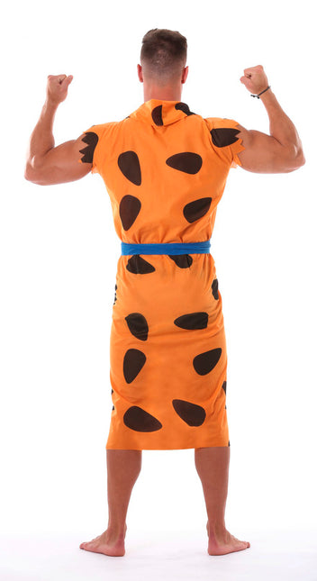 Costume de Fred Flintstone Noir Orange Hommes