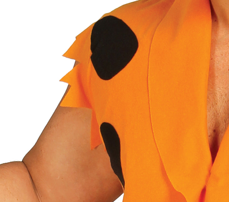 Costume de Fred Flintstone Noir Orange Hommes