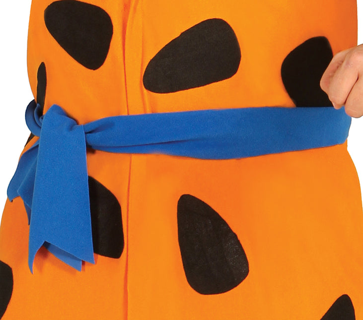 Costume de Fred Flintstone Noir Orange Hommes