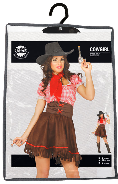 Robe de cowgirl marron pour dames