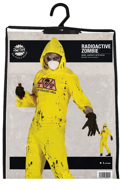 Costume d'Halloween Zombie Homme Radioactive L