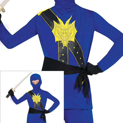 Costume de Ninja Bleu Garçon