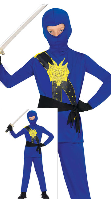 Costume de Ninja Bleu Garçon