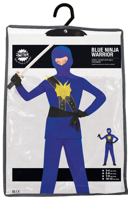 Costume de Ninja Bleu Garçon