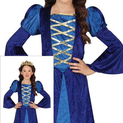 Medium Princess Costume Blue Girl