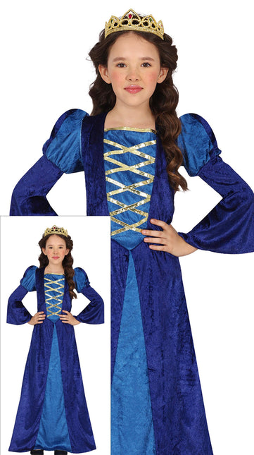 Medium Princess Costume Blue Girl