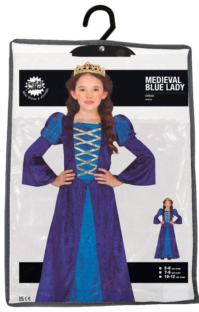 Medium Princess Costume Blue Girl