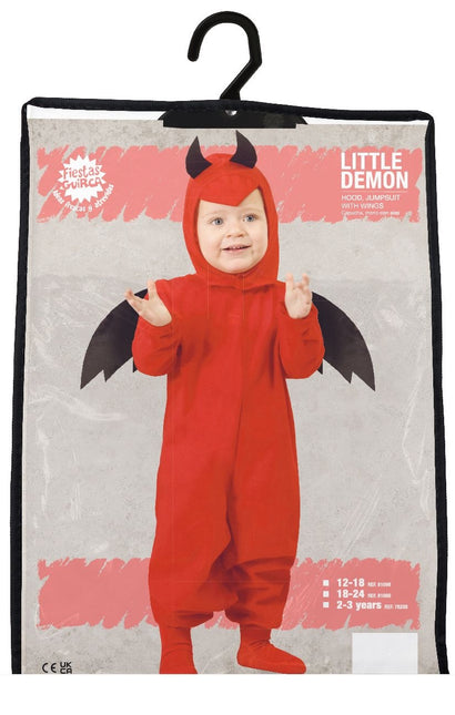 Costume d'Halloween Diable Bébé Rouge Noir