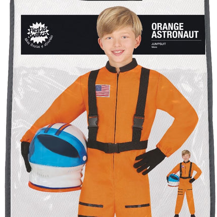 Combinaison d'astronaute orange enfant