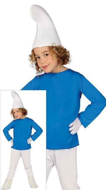 Enfant gnome bleu