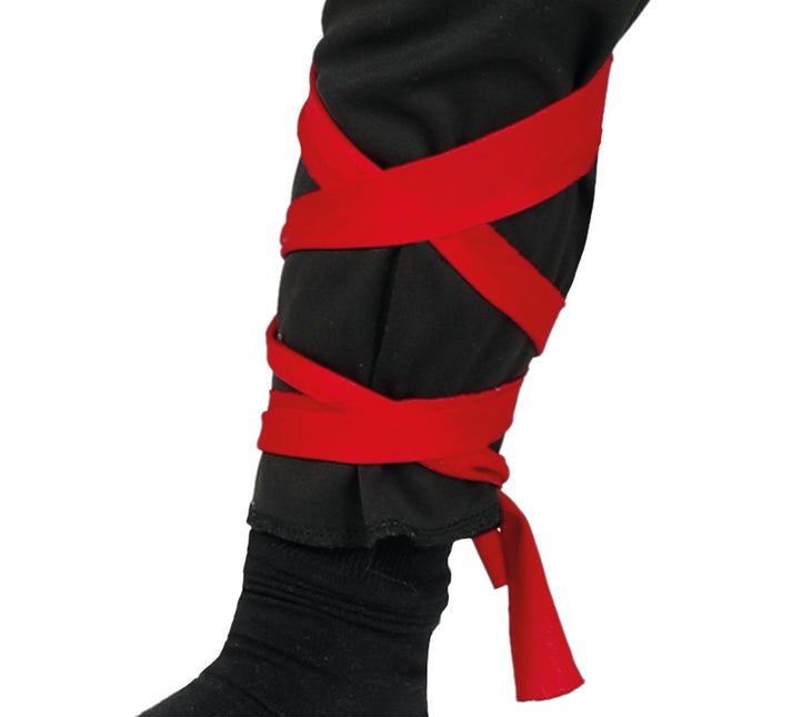 Combinaison Ninja Enfant Rouge Noir