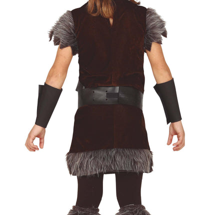 Costume de viking garçon brun