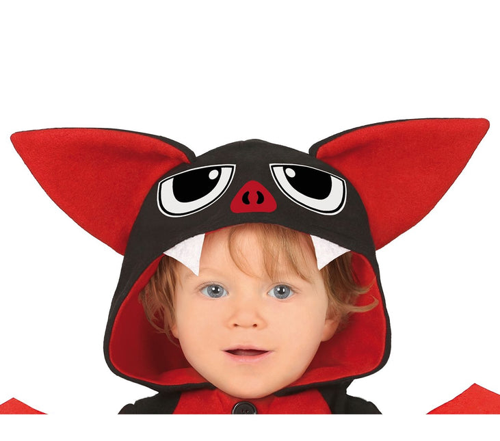 Costume de chauve-souris bébé rouge