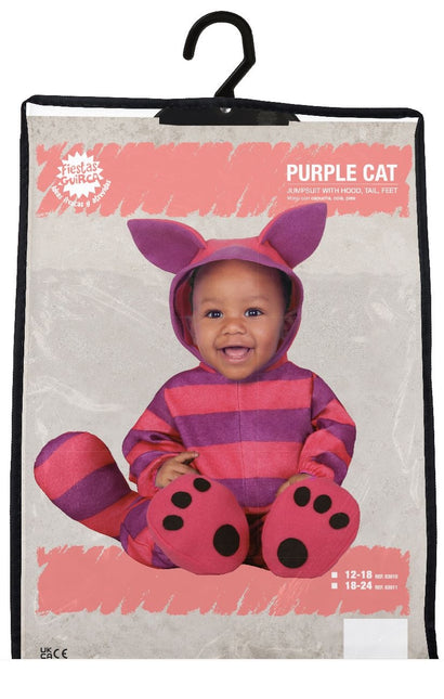 Costume de chat violet pour bébé