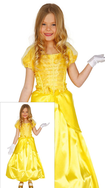 Robe de princesse jaune enfant