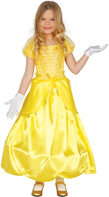 Robe de princesse jaune enfant