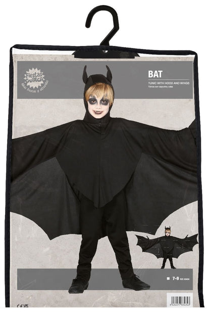 Costume d'Halloween Chauve-Souris Enfant Noir 7/9 ans