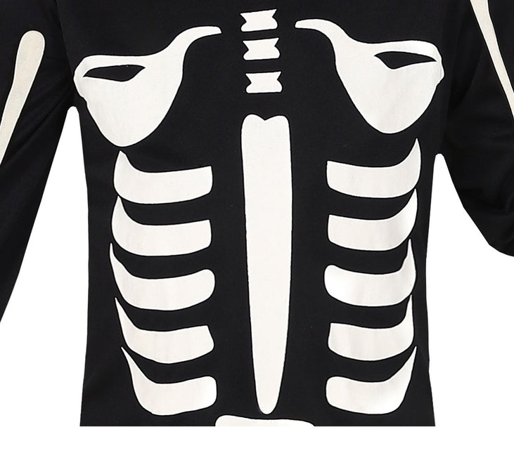 Costume d'Halloween Squelette Enfant Noir et Blanc