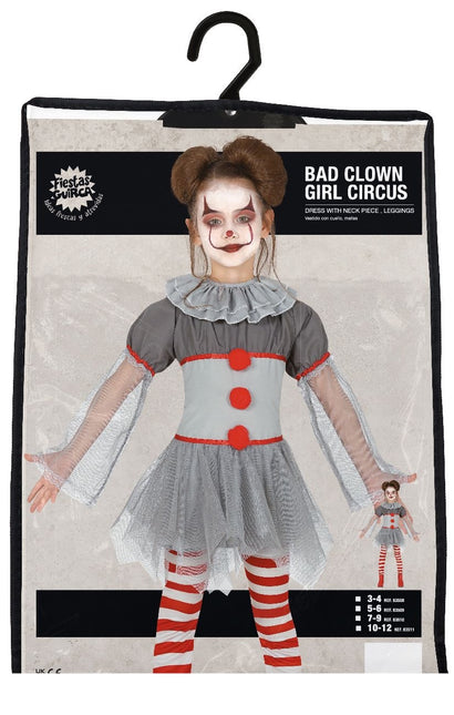 Costume d'Halloween de clown sombre pour enfant