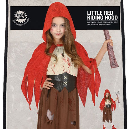 Costume de petit chaperon rouge fille