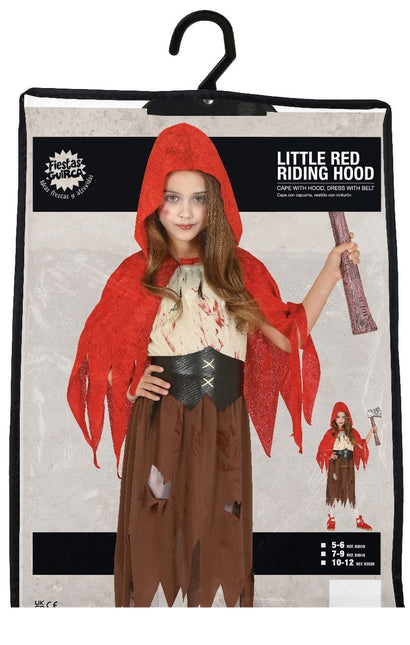 Costume de petit chaperon rouge fille