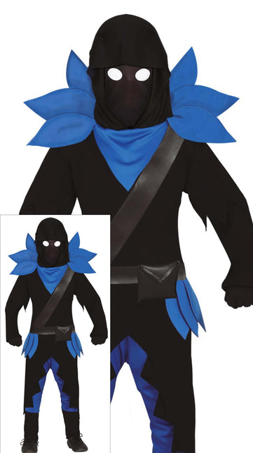 Combinaison Ninja Enfant Bleu