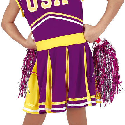 Costume de pom-pom girl enfant violet