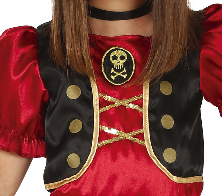 Costume de pirate enfant rouge