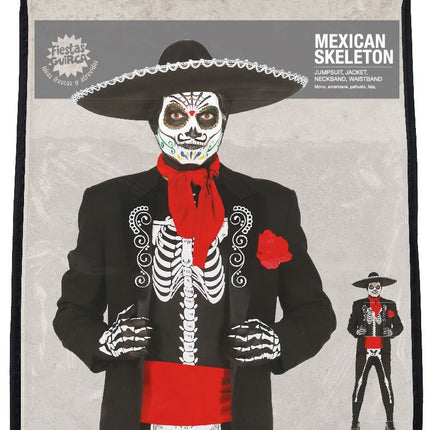 Costume mexicain Squelette pour homme