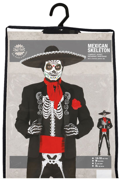 Costume mexicain Squelette pour homme