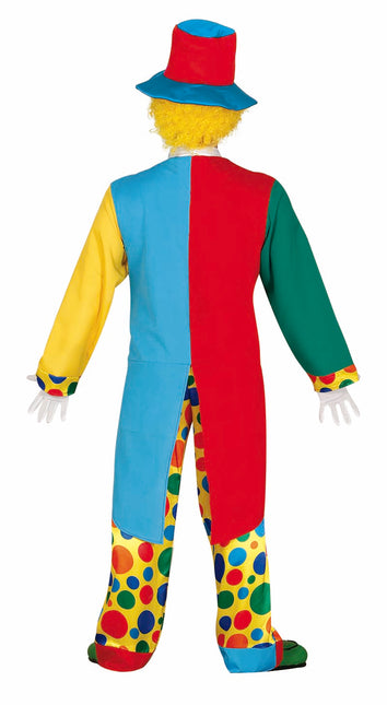 Costume de clown homme coloré