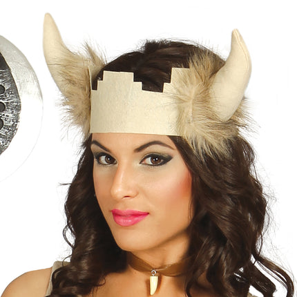 Costume de viking pour femme marron