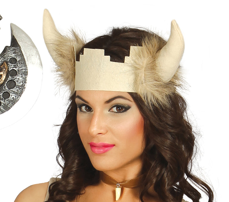 Costume de viking pour femme marron