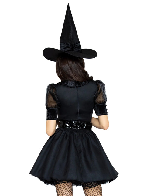 Robe d'Halloween Noir Dames Leg Avenue