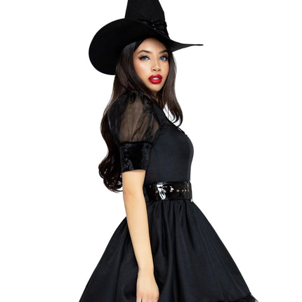 Robe d'Halloween Noir Dames Leg Avenue