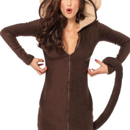 Monkey Dress Brown Leg Avenue Femmes