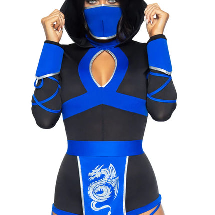 Ninja Suit Blue Ladies Bodysuit Leg Avenue