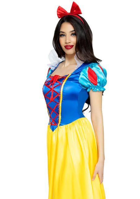 Snow White Dress Blue Yellow Ladies Leg Avenue