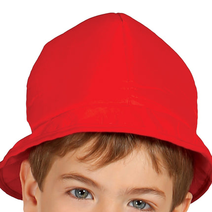 Combinaison de pompier enfant rouge