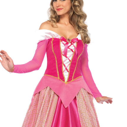 Princesse Aurora Robe Rose Ladies Leg Avenue