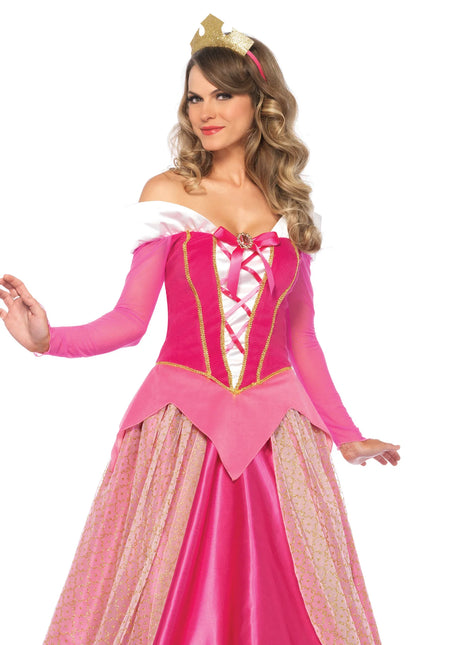 Princesse Aurora Robe Rose Ladies Leg Avenue