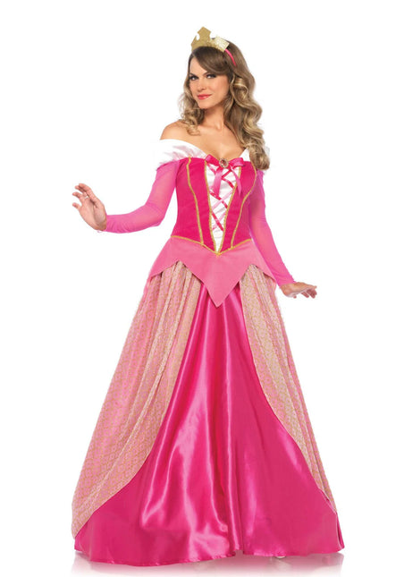 Princesse Aurora Robe Rose Ladies Leg Avenue