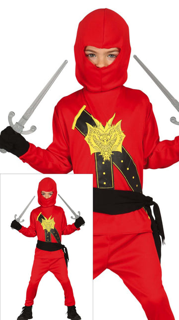 Combinaison Ninja Enfant Rouge