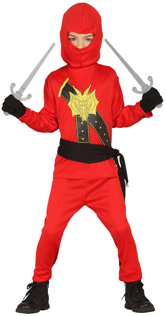 Combinaison Ninja Enfant Rouge