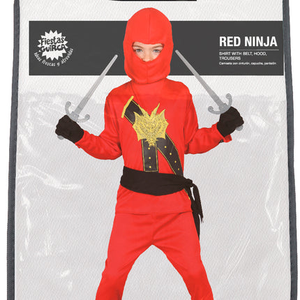 Combinaison Ninja Enfant Rouge