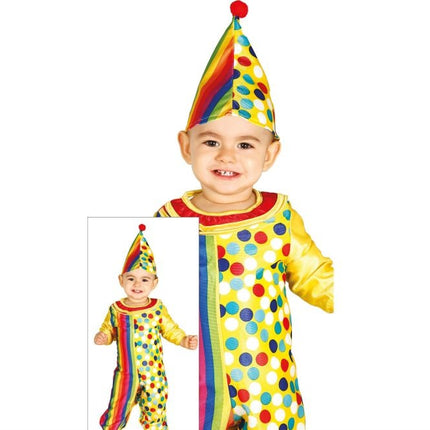 Costume de clown Baby Coloured