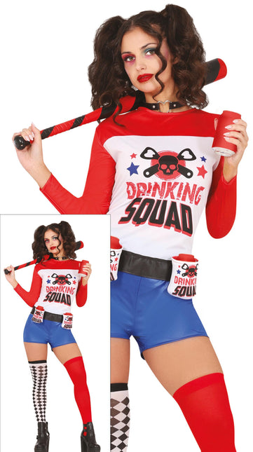 Costume Harley Quinn Drinking Squad Ladies