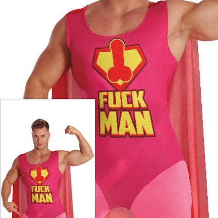 Costume de super-héros Fuckman pour homme