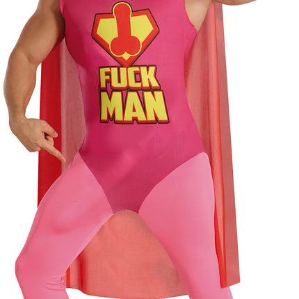 Costume de super-héros Fuckman pour homme